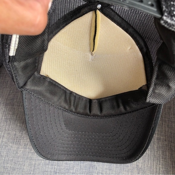 Black PROBLEM neoprene trucker mesh hat cap adjustable back - Picture 7 of 9